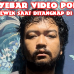 Penyebar Video Porno Anak Mewek Saat Ditangkap di Jakbar