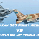 Tembakan 320 Roket Hizbullah vs Gempuran 100 Jet Tempur Israel