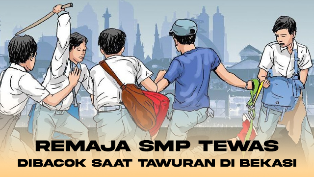 Remaja SMP Tewas Dibacok saat Tawuran di Bekasi